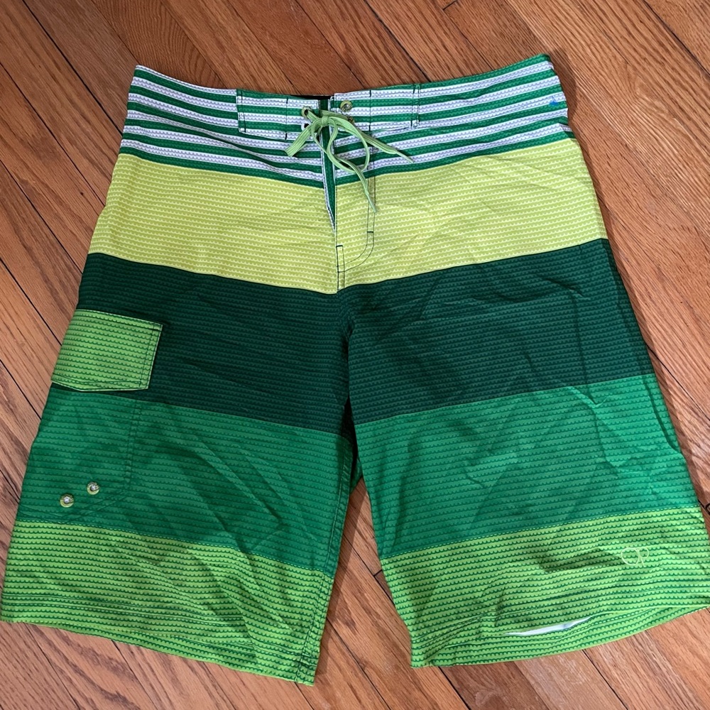 Op OPFLEX 4-Way Stretch Red Swim Trunks Board Shorts